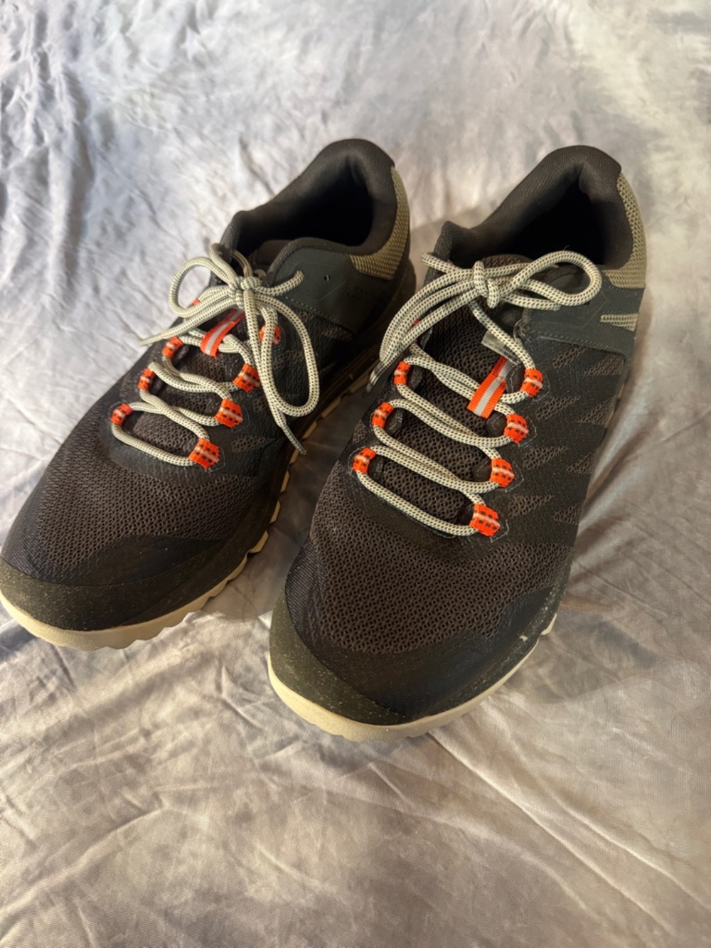 Merrell Nova Black Sneakers with Orange Accents